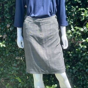 Norma Kamali Pin Stripe Career Pencil Skirt Size 8